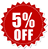 giam gia 5%