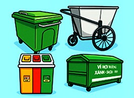 Thiết bị thu chứa rác 
