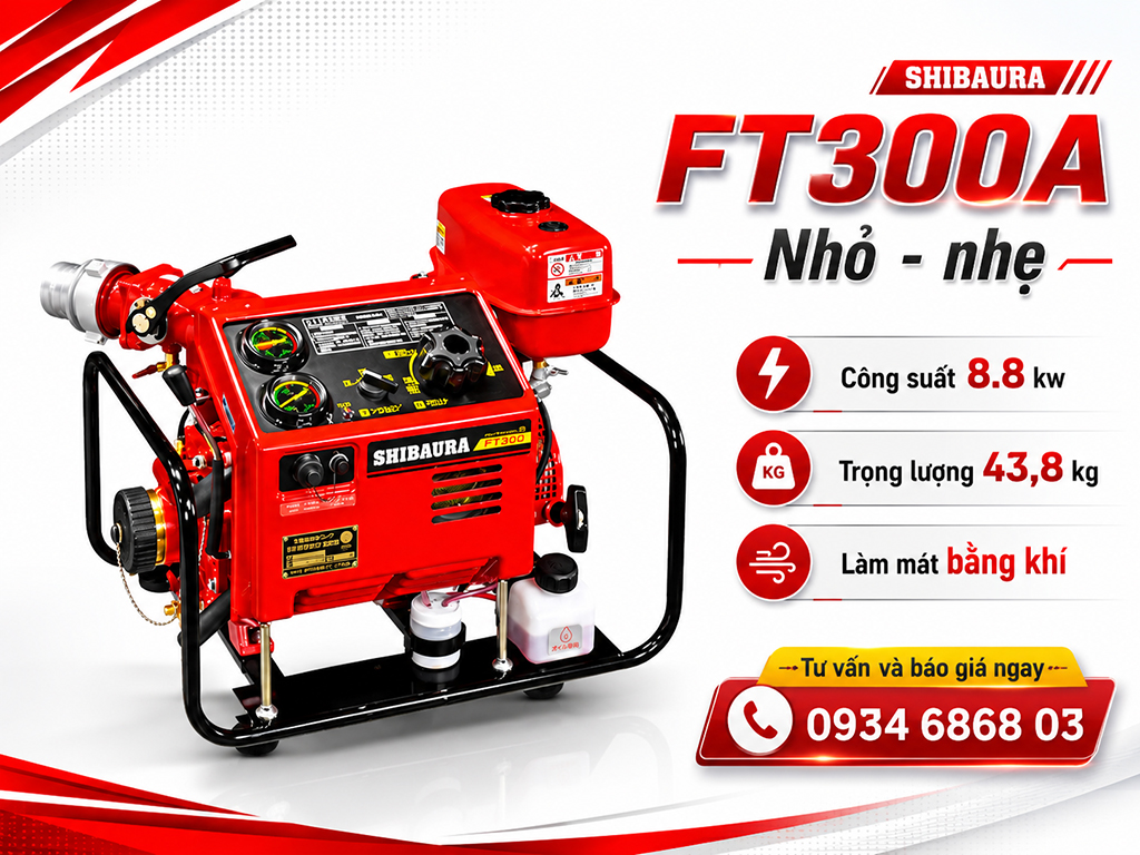 Máy bơm chữa cháy Shibaura FT300-A