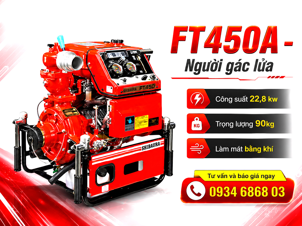 Bơm chữa cháy Shibaura FT450-A