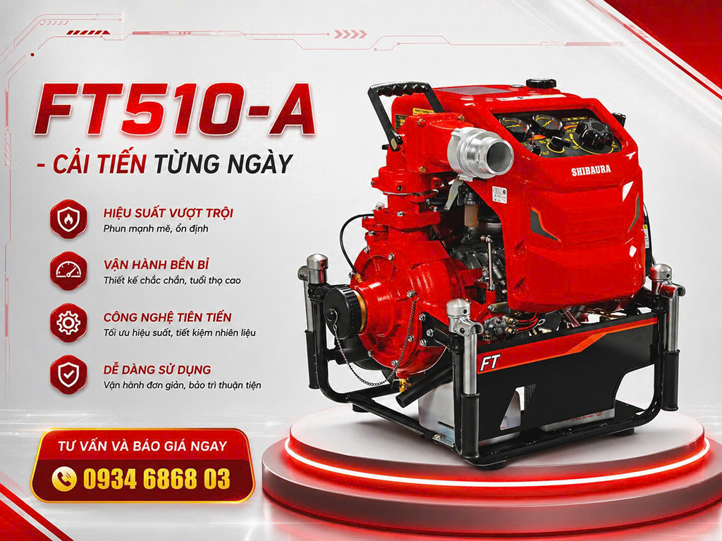 Bơm chữa cháy Shibaura FT510-A