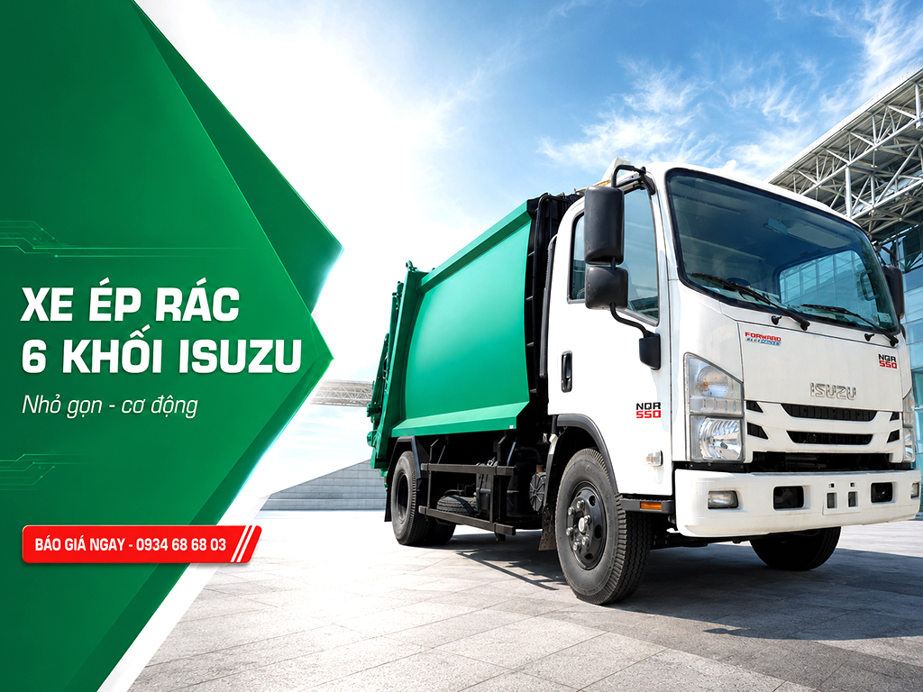 Ô tô chở rác 6 khối Isuzu