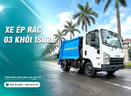 Ô tô chở rác 3 khối Isuzu