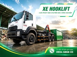 Ô tô chở rác Isuzu cơ cấu Hooklift