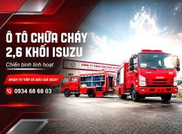 Ô tô chữa cháy 2,6 khối Isuzu