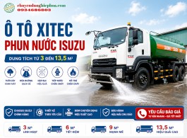 Ô tô xi tec phun nước Isuzu