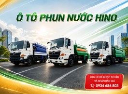 Ô tô xitec phun nước Hino