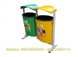Thùng phân loại rác 2 ngăn