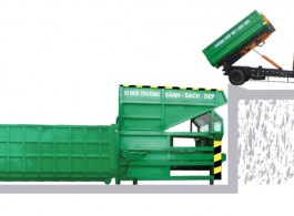 Trạm ép  rác kín di động