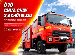 Xe chữa cháy đa năng 3,3 khối Isuzu 4x4