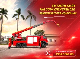 Xe chữa cháy - phá dỡ cứu nạn cứu hộ trên cao.
