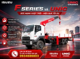 Xe tải Isuzu F Series gắn cẩu Unic