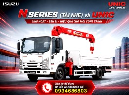 Xe tải Isuzu N- Series gắn cẩu Unic