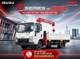 Xe tải Isuzu Q Series gắn cẩu Unic