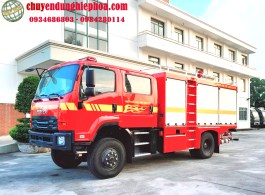 Xe trạm bơm chữa cháy hai cầu 4x4