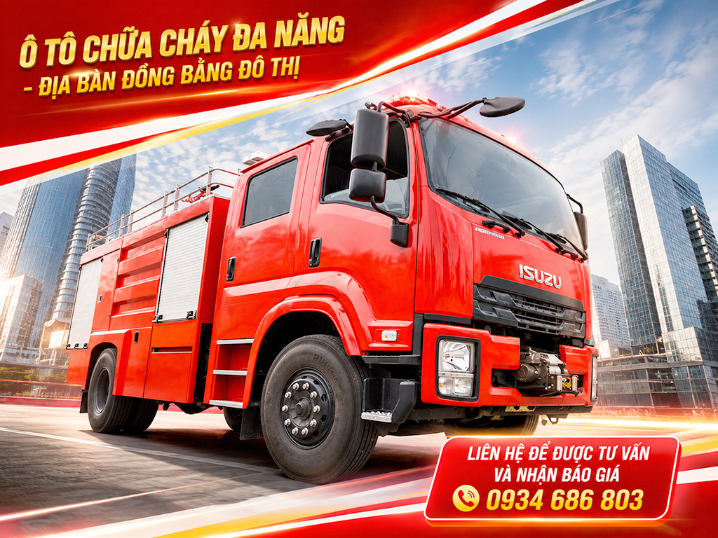 Xe chữa cháy địa hình đồng bằng đô thị