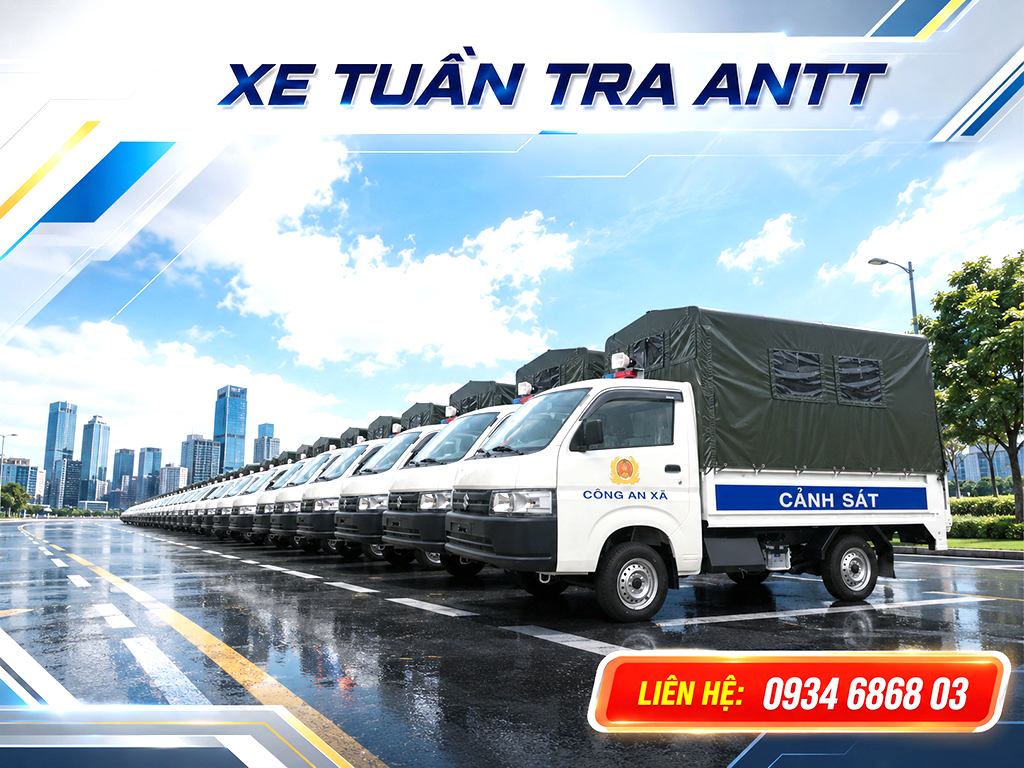 Xe đảm bảo an ninh trật tự